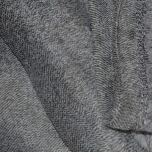 MARAWA – Plaid polaire gris foncé anthracite chiné 125×150 cm