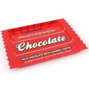 CHOCOLAT – plateau mélaminé rouge imprimé rétro chocolate