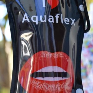 Gourde DRINK ME – 580 ml – noire design lèvres rouges