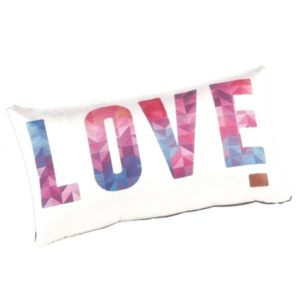 LOVE – Coussin 20 x 35 cm Satin Imprimé