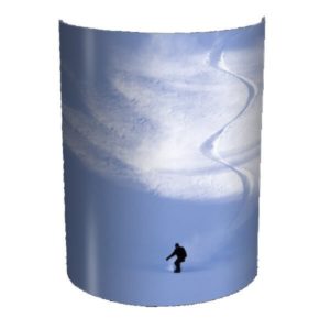 SNOW – Applique Murale PVC – Motif Skieur sur la Neige