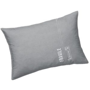 QUAI – Coussin 30 x 50 cm – Coton Chambray Gris Clair