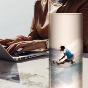 GUETHARY – Lampe de Bureau 40 cm – Surfer sur la Vague