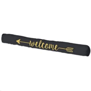 WELCOME – Boudin Bas de Porte – Chien Isolant Or & Noir