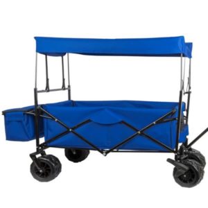 LANTON – Chariot de Courses Pliable avec Toit en Toile