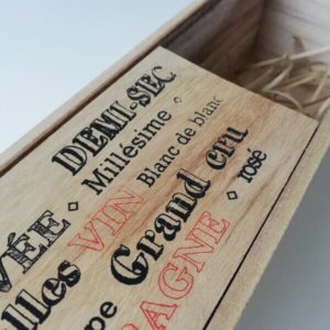 CEPAGE – Caisse à Bouteille – Décorée Cuvée Champagne