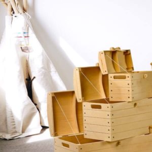 CLOVIS – Caisses en Bois – 3 Caissons Chambre Enfant Pirate