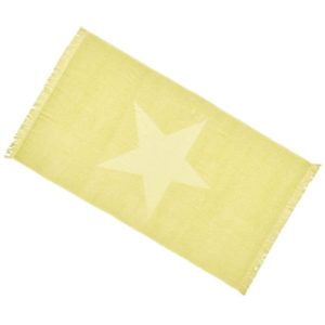 PYLA – Drap de Bain 90 x 160 – Motif Etoile de Mer – Lemon