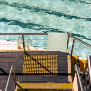 PYLA – Drap de Bain 90 x 160 – Motif Etoile – Couleur Mint