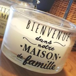 BLANCHE – Bougie d&rsquo;intérieur Ronde Parfumée – Message