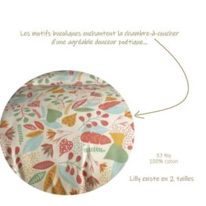 LILLY – Housse de Couette 240 x 260 cm – Imprimé Floral