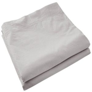 MILLAS – Drap Plat 240 x 300 cm – Percale – Uni Gris