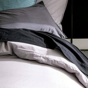 AGEN – Drap Plat 240 x 300 cm – Percale – Uni Noir