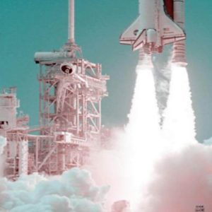 SAKARI – Tableau 60 x 90 – Envol Navette Spatiale