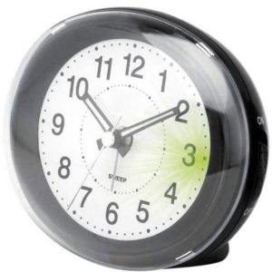 RIVEL – Réveil à Aiguilles – Alarme – Lumière – Coloris Noir