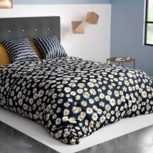 CASTEL – Housse de Couette 240 x 260 cm – Motif Fleuri