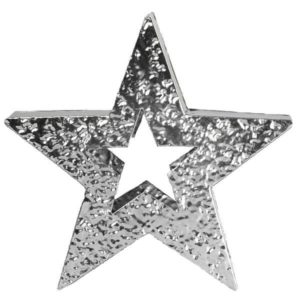 STAR – Etoile Métal Argenté – Esprit de Noel – Décor Design