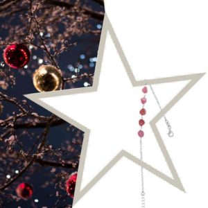 ELODIE – Bracelet – Argent Platinium – Tourmaline Rose