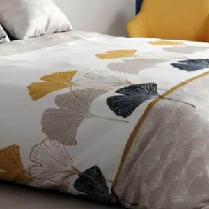 CALLAS – Housse de Couette 240 x 260 – Motif Ginkgo