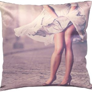 Coussin Mary 45×45 cm esprit Marylin Monroe