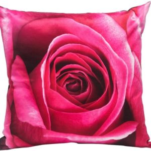 Coussin ROZA coeur de rose 45*45 cm