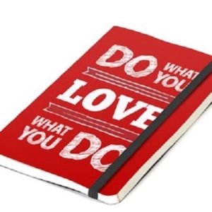 DO WHAT YOU LOVE carnet d&rsquo;inspiration rouge